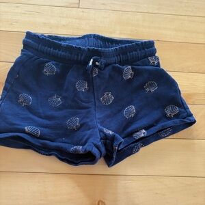 H&M Navy Blue Seashell Print Kids Shorts Toddler size 3T